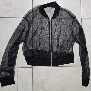 Shein sheer sparkly jacket large